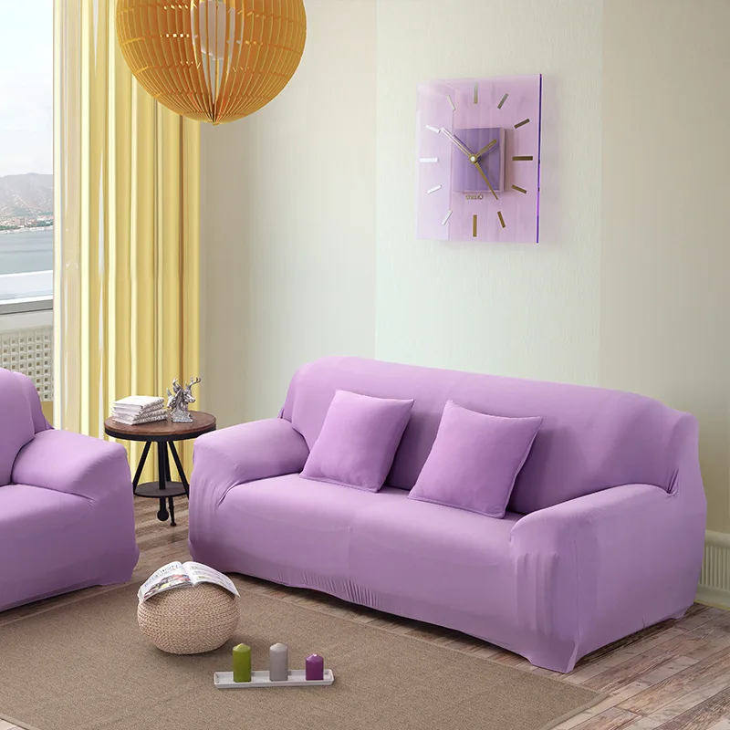 cheap WLIARLEO New Sofa Slipcover Sofa Cover Elastic Fabric cover Anti Mite Universal For Living Room Single Double Three Four Seater