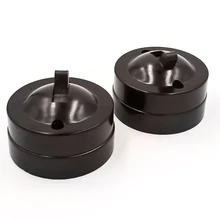 2pcs Retro Buttons Switch Photoelectric Light Switch Flat Circular Surface Mounted,Single Control Switch Table Lamp Switch 6A