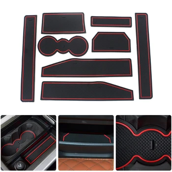 

For Land Rover Evoque 2012-2018 Car Anti-Slip Gate Car Door Groove Slot Latex Non-Slip Mat Interior Cup Cushion Car-Styling