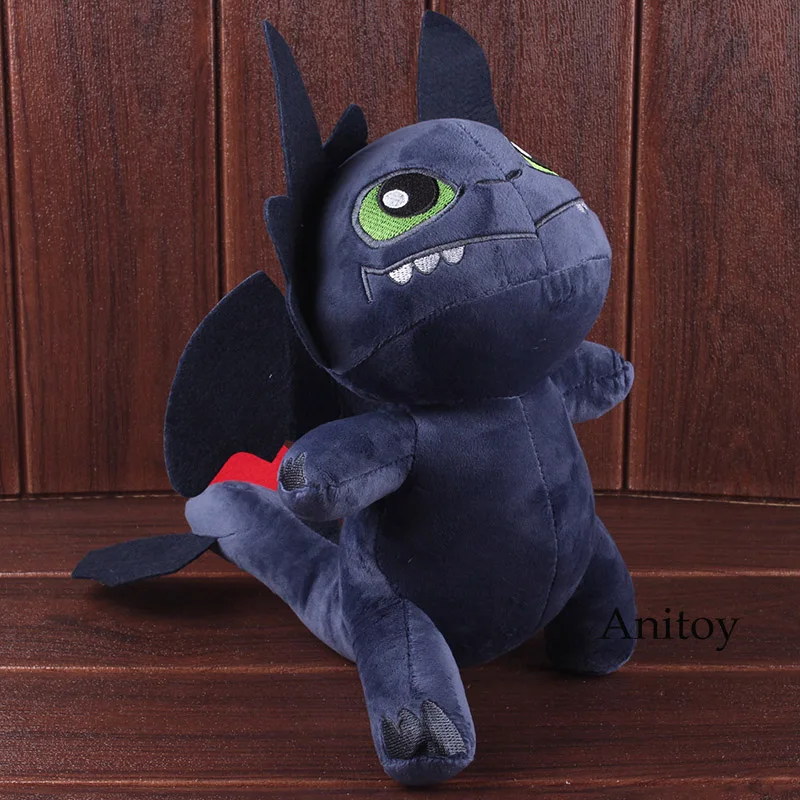 

How to Train Your Dragon Toys Night Fury Plush Toy Toothless Dragon Plush Doll Stuffed Animals Soft Toy 28cm