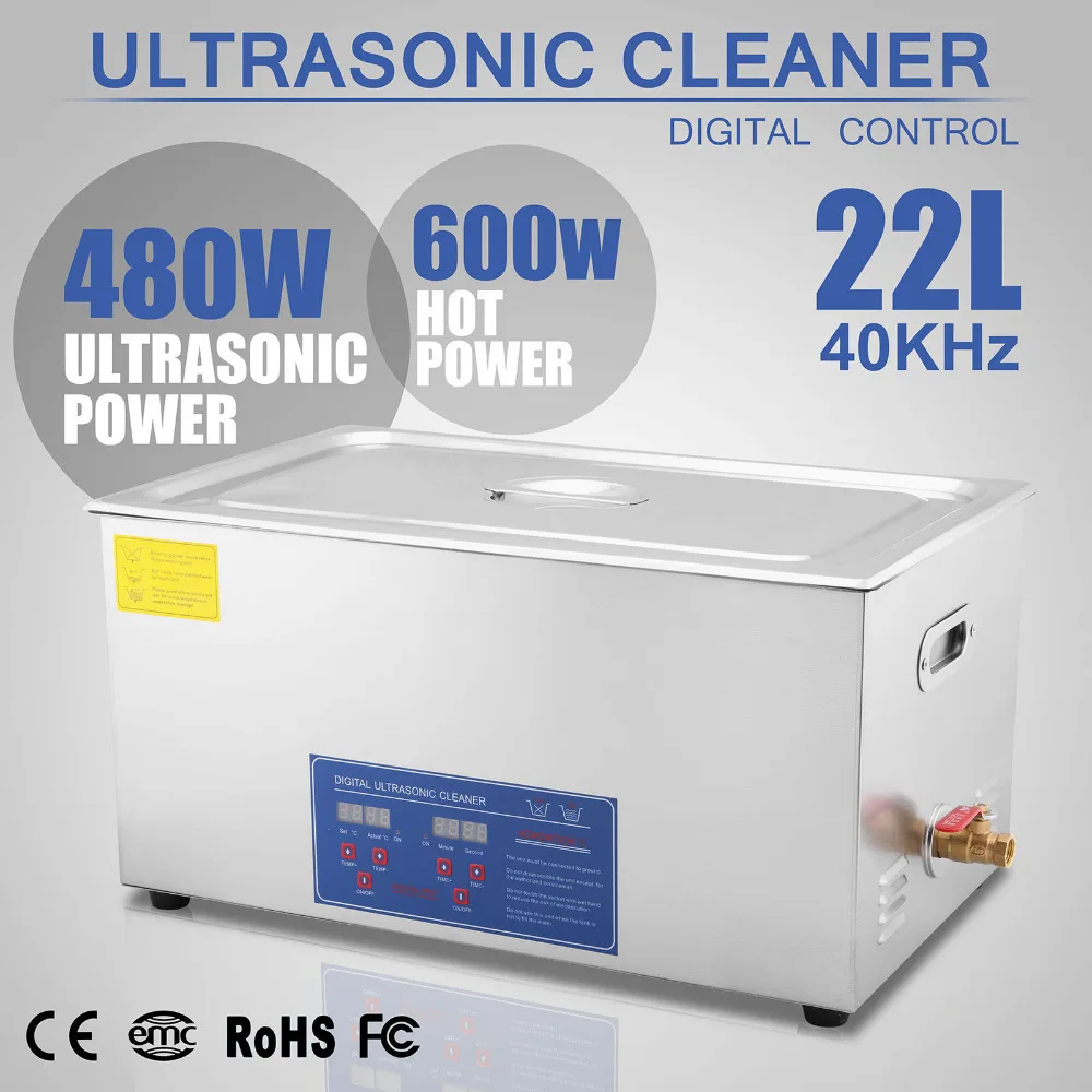NEW PRO Large 22 Liters Ultrasonic Ultrasound Cleaner Jewelry with