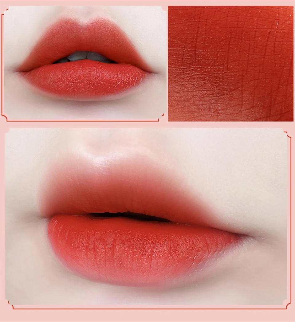 MEIKING Lip glaze lipstick set 4pcs Long-lasting color moisturizing Velvet Texture make up Hot Selling new Brown red orange