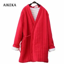 2017 Winter Chinese classical style cotton long parka jacket women Chinoiserie warm comfortable long coat thick long jacket