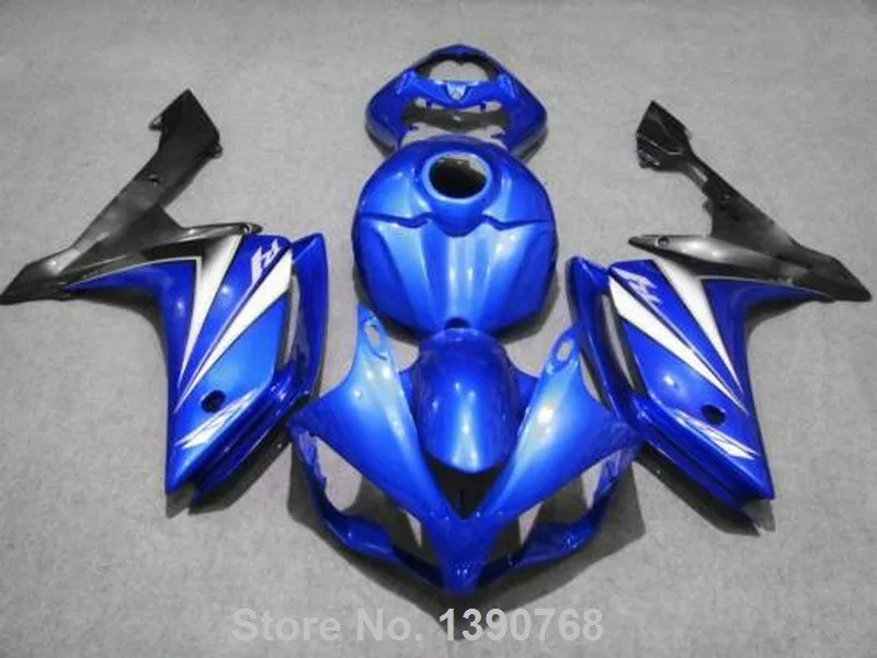 Abs Обтекатели для Yamaha YZF R1 07 08 (синий белый линия) 2007 2008 Инъекции обтекатель комплект CQ09