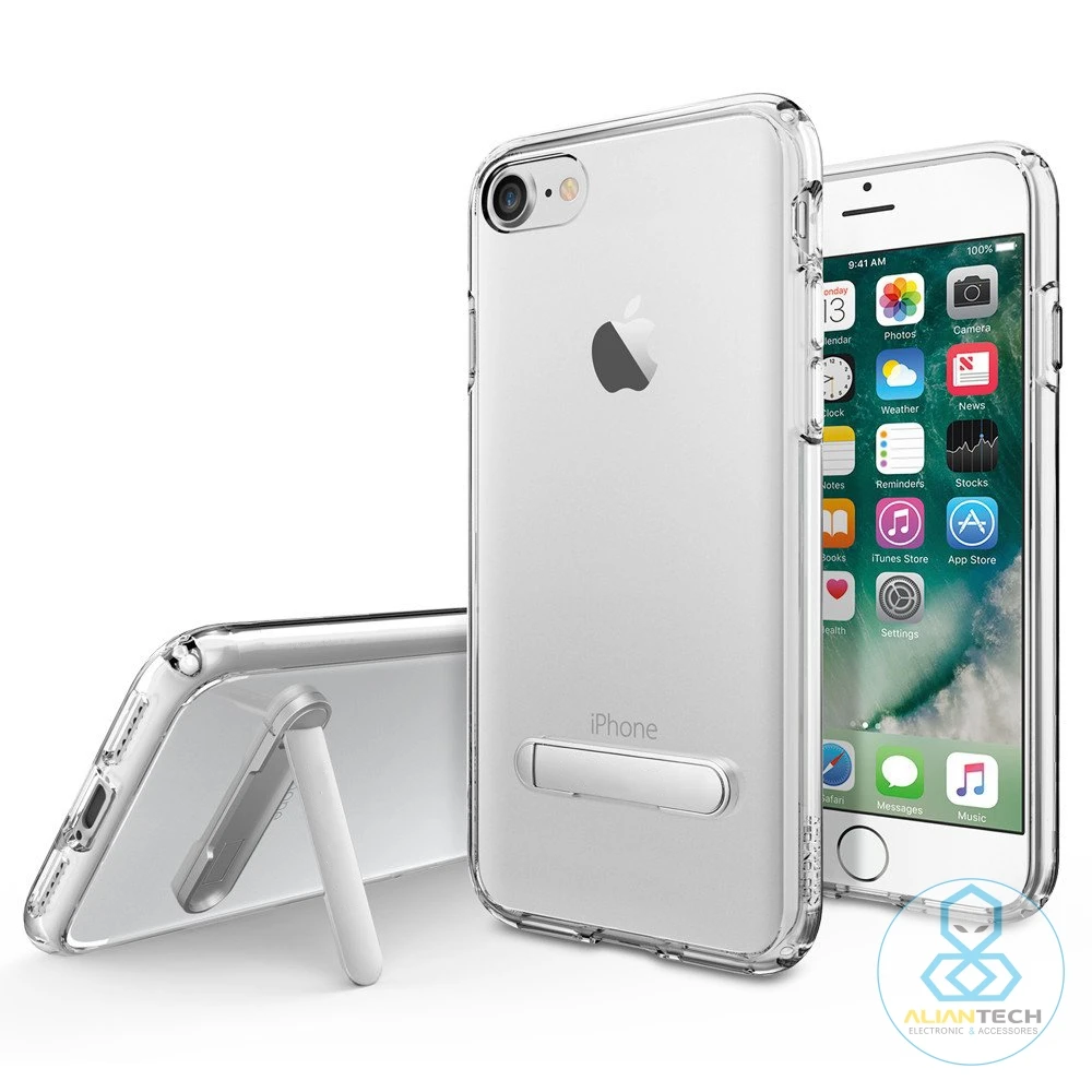 bilder für Original Ultra Hybrid S Fall für iPhone 7 Kristall Rückseite mit Magnetischen Metall Ständer für iPhone 7 (4,7 ") bilder für Original Ultra Hybrid S Fall für iPhone 7 Kristall Rückseite mit Magnetischen Metall Ständer für iPhone 7 (4,7 ")