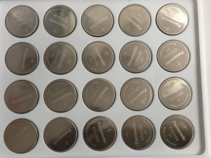 

200pcs/lot New Original Battery For Panasonic CR2450 CR 2450 3V Lithium Coin Watch Key Fobs Batteries For LEXUS Car Controller