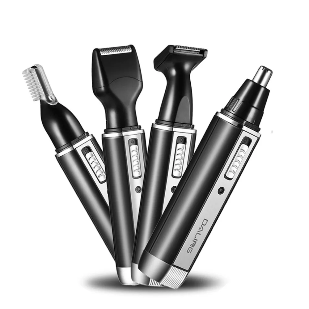 

4 In 1 Personal Waterproof Rechargeable Electric Men Male Ear Nose Trimmer Hair Clipper Shaver Beard Trimmer Machine