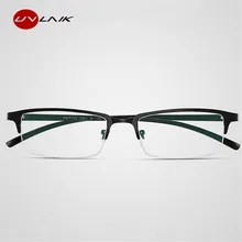 UVLAIK, анти-синий светильник, оправа для очков, мужские прозрачные деловые очки, металлические плоские зеркальные оправы для очков