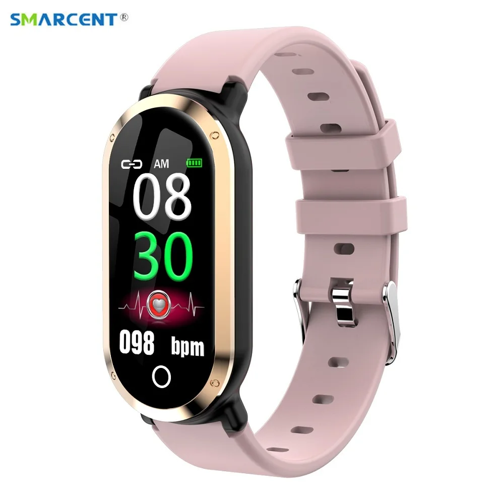 

Smarcent T1 Smart Wristband Color screen Bracelet Heart Rate Blood Pressure Monitor Tracker Watch Pedometer Sport Band for IOS