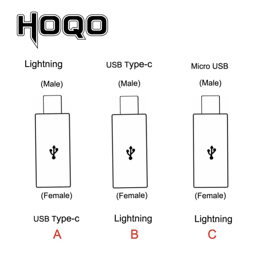 USB Type-C USB-C Female to Lightning Male adapter 8 pin female micro usb male adaptor charge charging Sync data | Компьютеры и офис