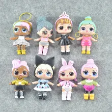 

8Pcs/Set 9-10CM LOL Doll Unpacking Dolls Pvc Baby Doll Anime Action Figure Change Egg Doll For Children Best Gifts