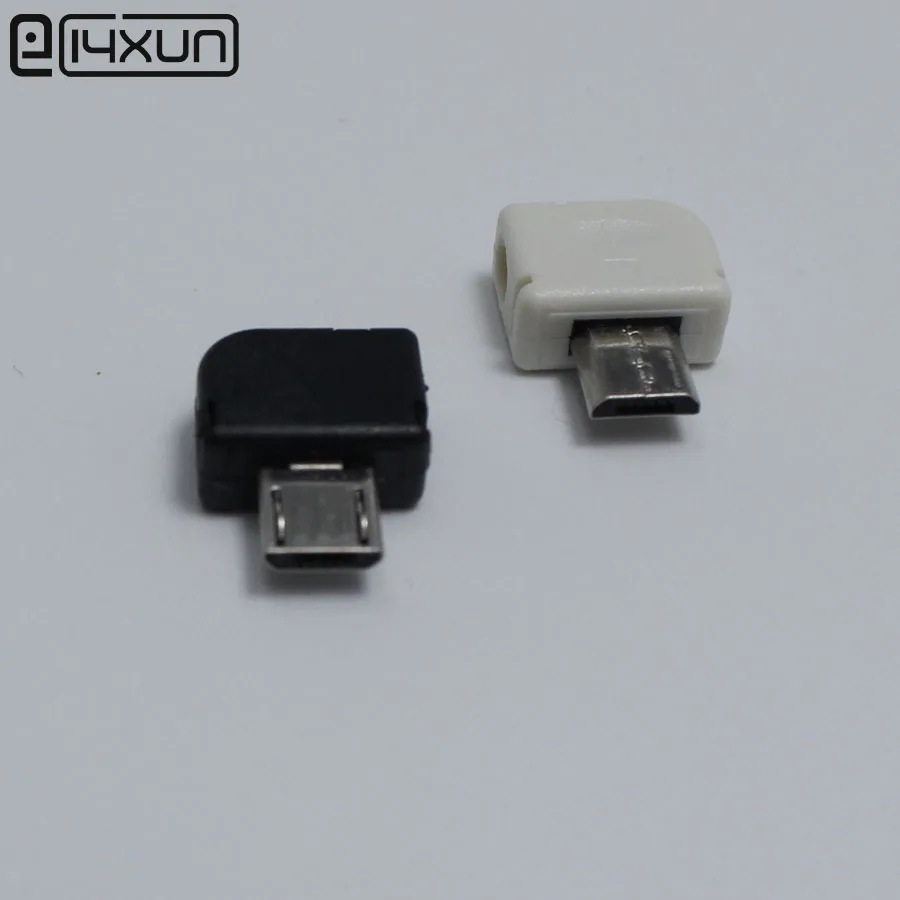 

10sets Micro USB 5PIN Welding Type Male Plug Connectors 90 Degrees 5P USB Tail Socket 3 in 1 DIY White Black