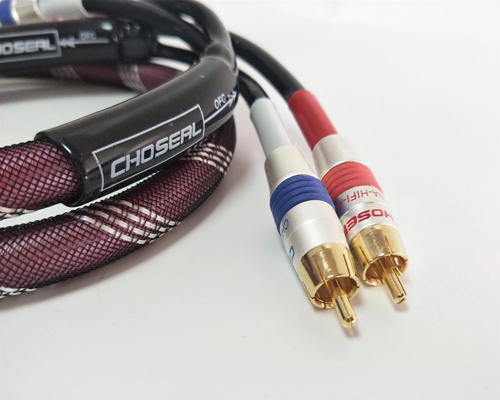 Choseal-Q-820-Hifi-Audio-Interconnect-Cable-With-Gold-Plated-RCA-Plug-OFC-1-Meter02