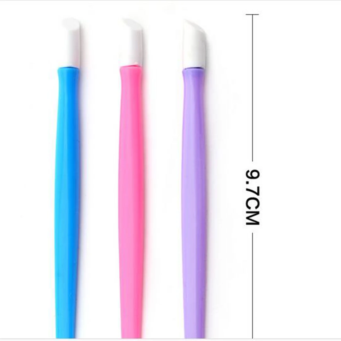 New 1pc Radom Color Dual head Nail Art Sticker Pushing Stick Cuticle