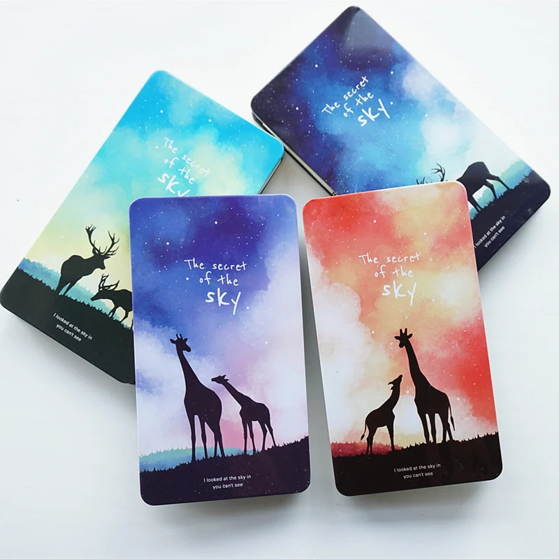 

Secret Deer" Metal Cover Notebook Blank Kraft Papers Cute Diary Journal Notepad Stationery Gift