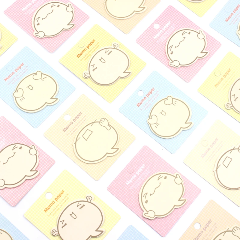 4 шт. Kawaii бумажные купюры Творческий мультфильм наклейки детская ноты подарки корейский Канцелярские Бесплатная доставка 392
