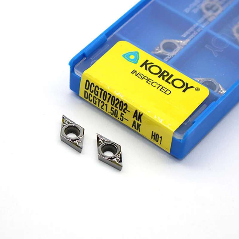 20PCS DCGT070202 AK H01 Hard Alloy Aluminum cutter blade Insert Cutting