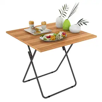 

Household Folding Table Small Apartment Four People Table Convenient Outdoor Stall Square Small Table Dining Table