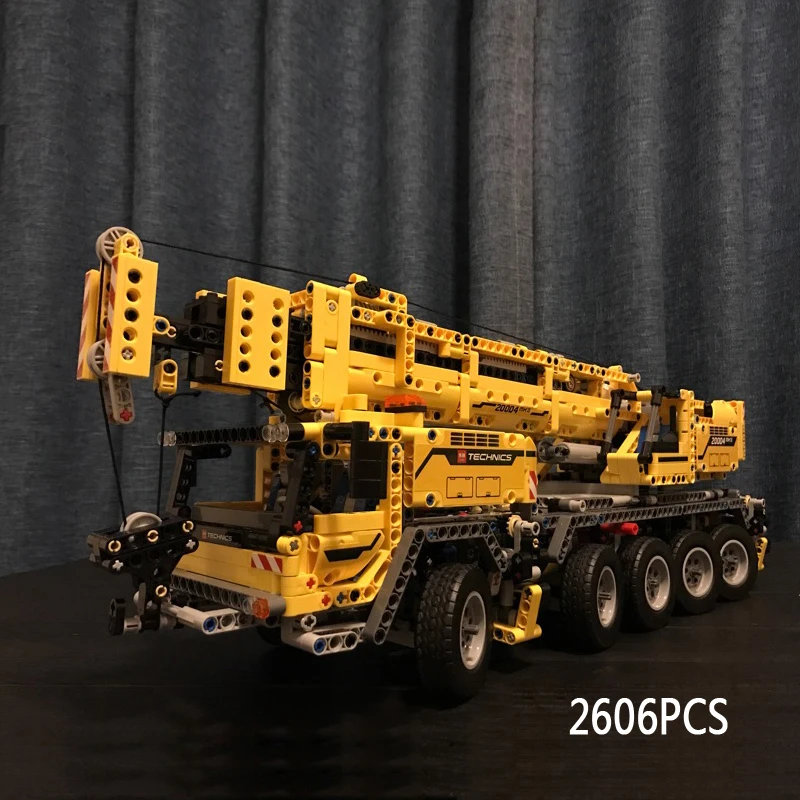 

Technics mobile crane MK II electric building block Engineering truck model with motor bricks 42009 educational toys collection