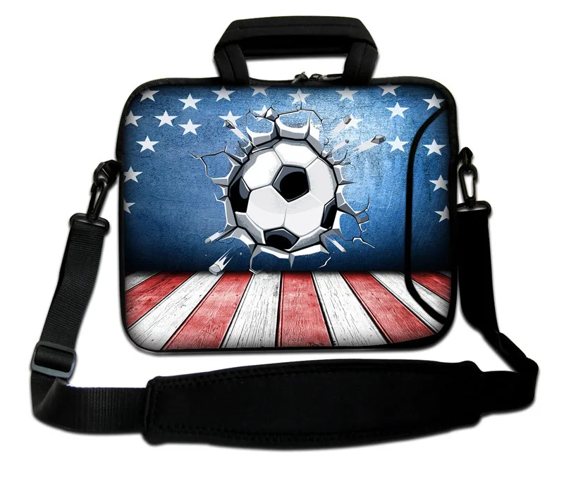 10"13"14"15"17" Laptop Sling Satchel Cover Kits Powerful Football