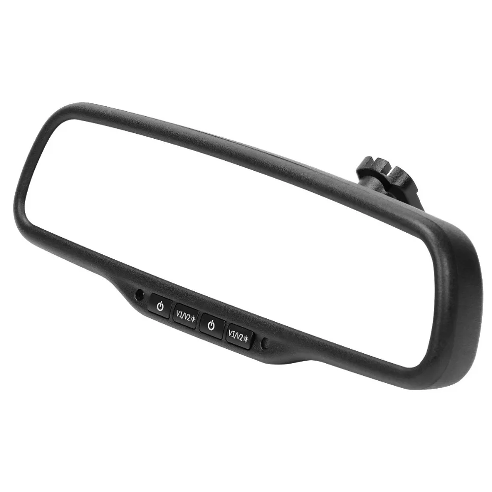 Автомобильный монитор заднего вида экран 4 3 дюйма двойной HD 800*480 для камеры