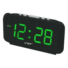 Digital LED alarm clock big numbers desk clocks with EU Plug AC Power electronic clock with led light time display student clock