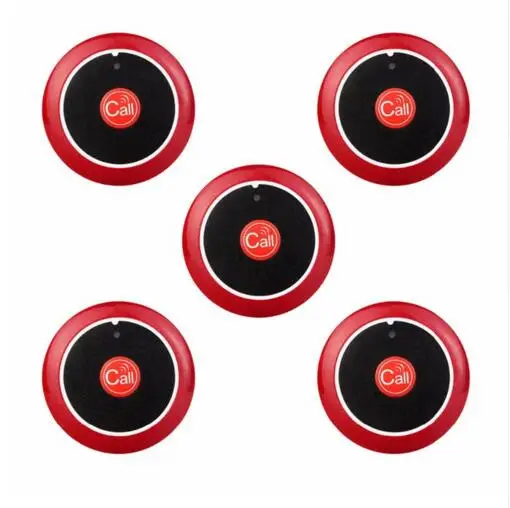 

5pcs 433MHz Wireless Restaurant Pager Waiter Calling System Call Pager Restaurant Equipment
