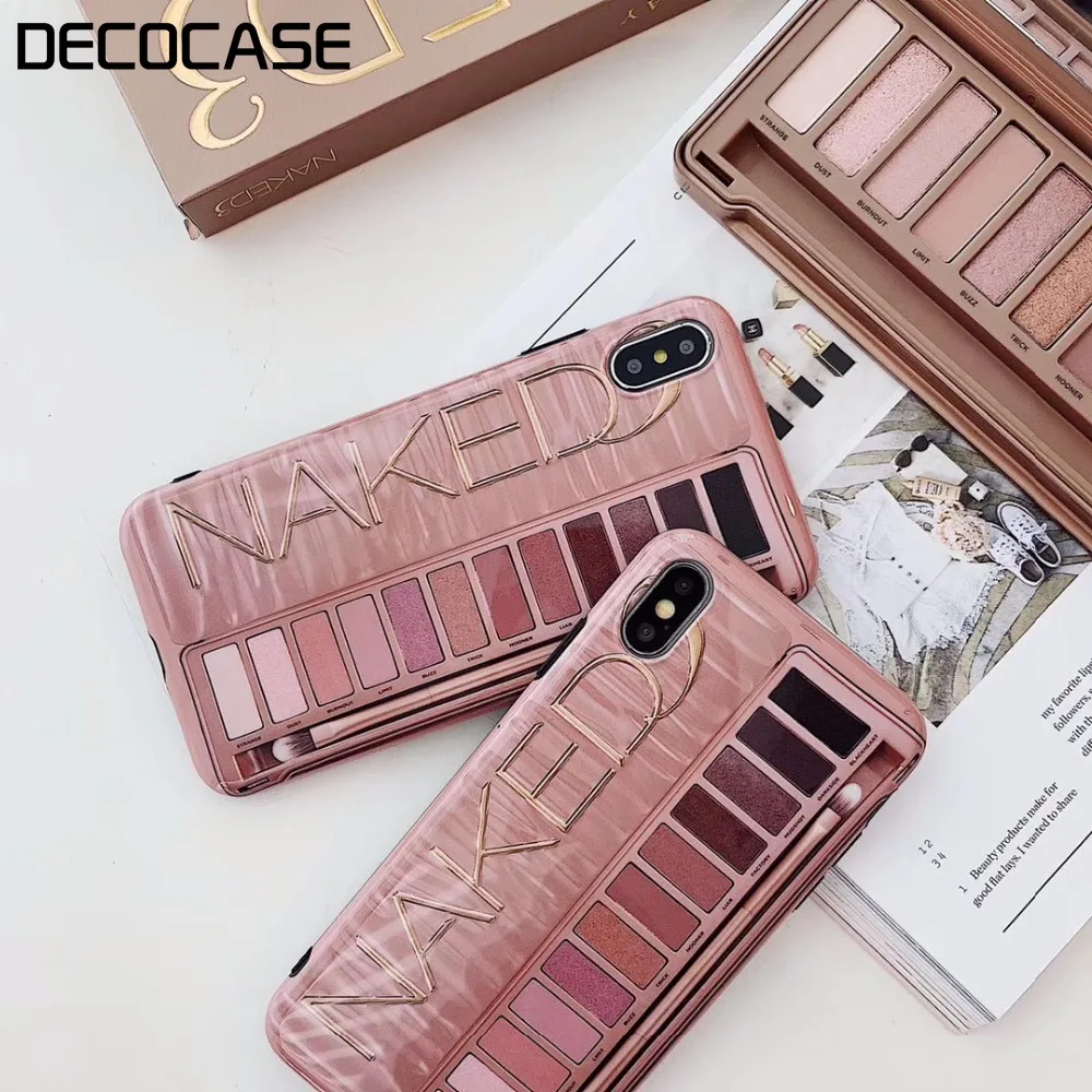 

DECOCASE Fashion Novelty Makeup Printing Cool Women Fitted Phone Cases for iPhone 6 6s 7 8 Plus X XR XS Max Mobile Covers Gifts