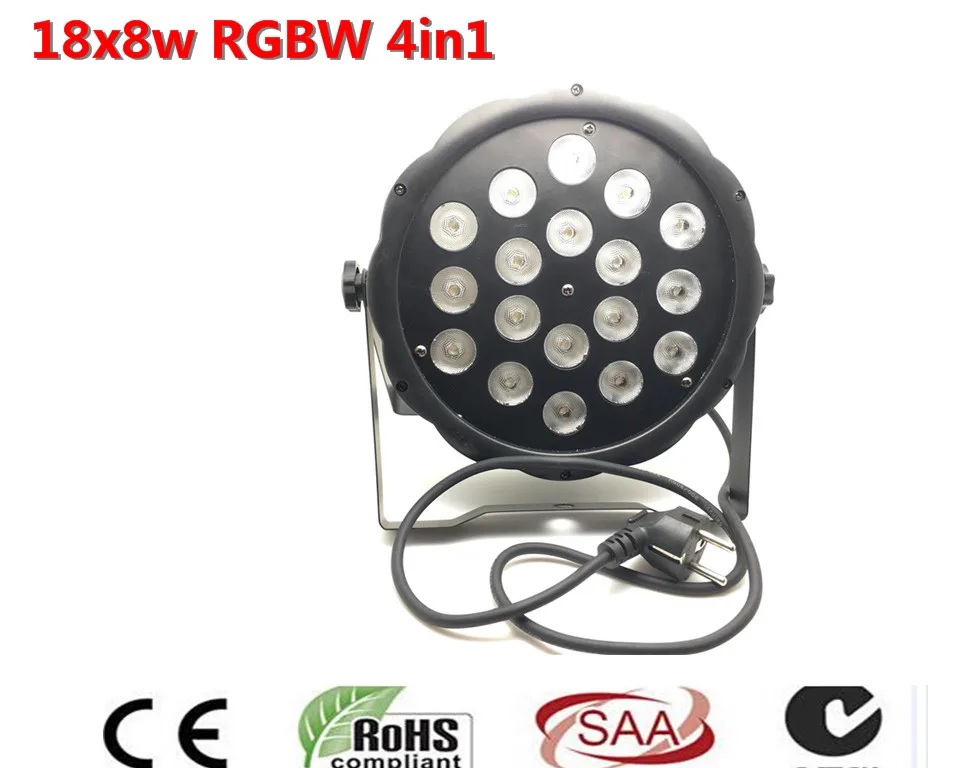 

RGBW 4in1 18x8 W 4in1 LED Flat SlimPar Quad Luz LED DJ Luz de la Colada Etapa Uplighting