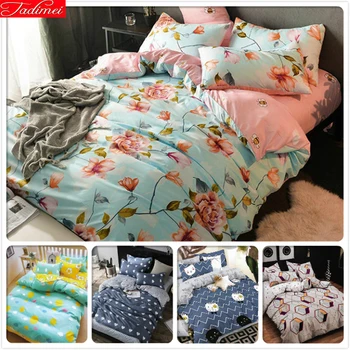 

Europe Classical Flower Pattern Fitted Sheet 4pcs Bedding Set Big Size Kids Bed Linen Duvet Cover Quilt Pillow Case 1.2m 1.5m 2m