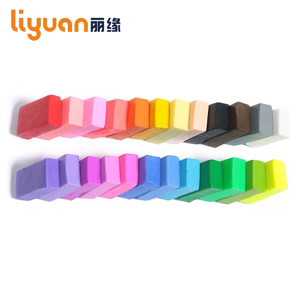 

Solid Color Liyuan Children Baking Fimo Polymer Clay Soft DIY Oven Baked Moedel Clay 250g