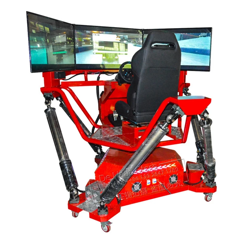

Amusement Device Three Screen HD VR Driving Car Racing Games Video Simulator Arcade Game Machine For Game Center