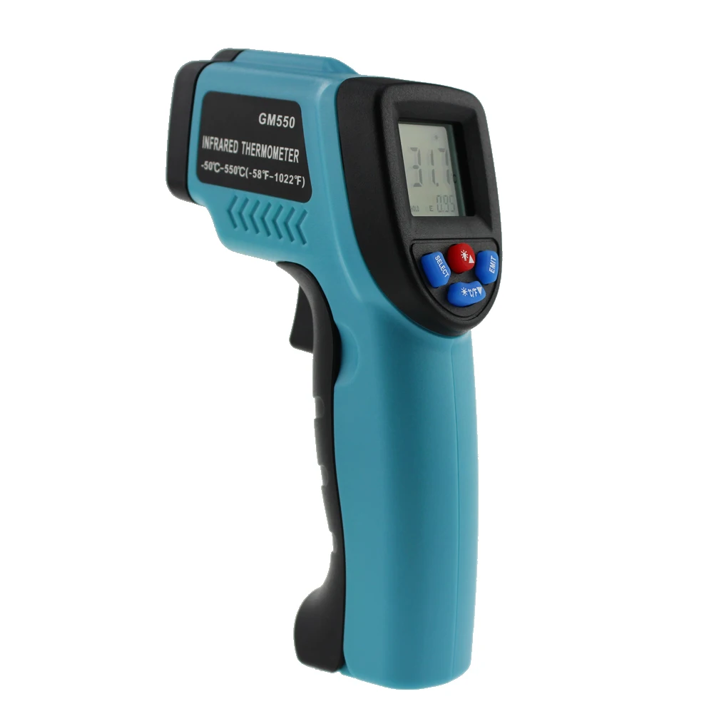ЖК-дисплей GM550 инфракрасный термометр пирометр аквариум лазерный термометр наружный термометр
