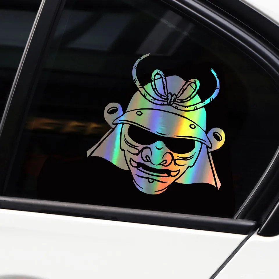 Anycuros Samurai Msak Japanese Head Car Sticker Vinyl Decor Decal 16.5cm16.5cm  (9)