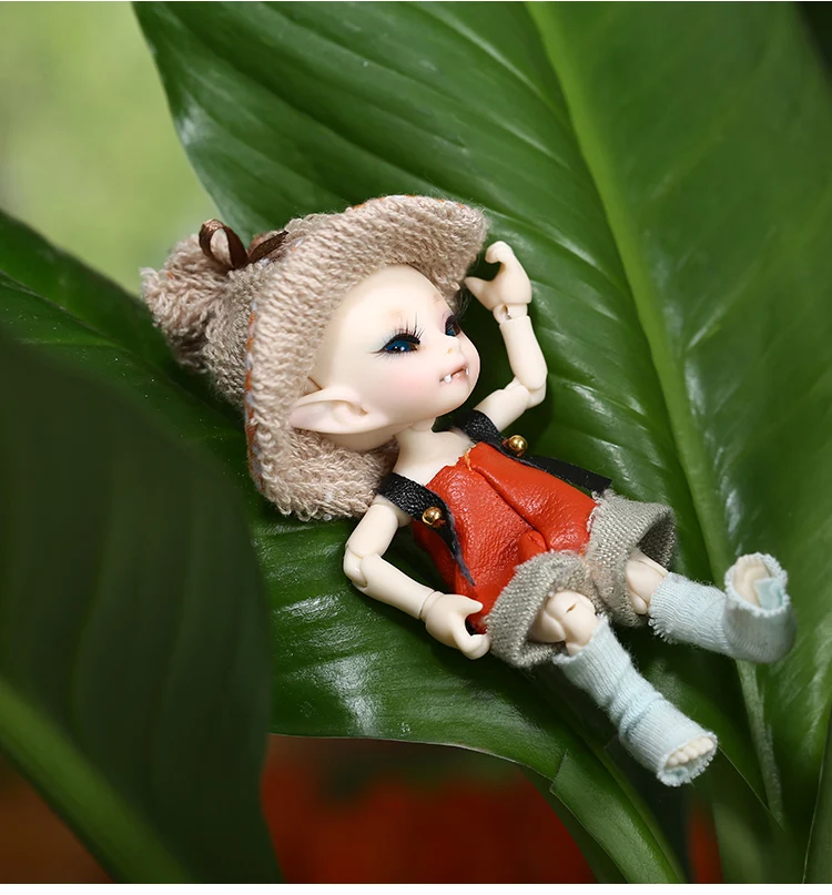 Fairyland Realpuki AkiA 1/13 BJD кукла розовая улыбка эльфы игрушки для детей подарок для мальчиков девочек день рождения