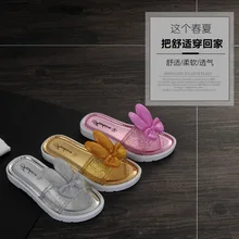 The new Korean style girl’s sandals rabbit head anti-skid slippers beach shoes