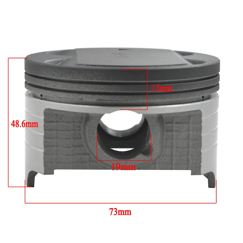 AHL размер отверстия STD~+ 150 73 мм~ 74,5 мм части мотоцикла Поршневой набор колец набор зажимов для Suzuki AN250 1998-2006 DR250 1990-1995