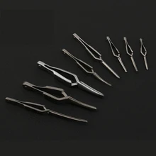 Arterial Vascular Clip Stainless Steel Microsurgical Device Temporary Blocking of Artery Clamps and Straight Bending Full Teeth