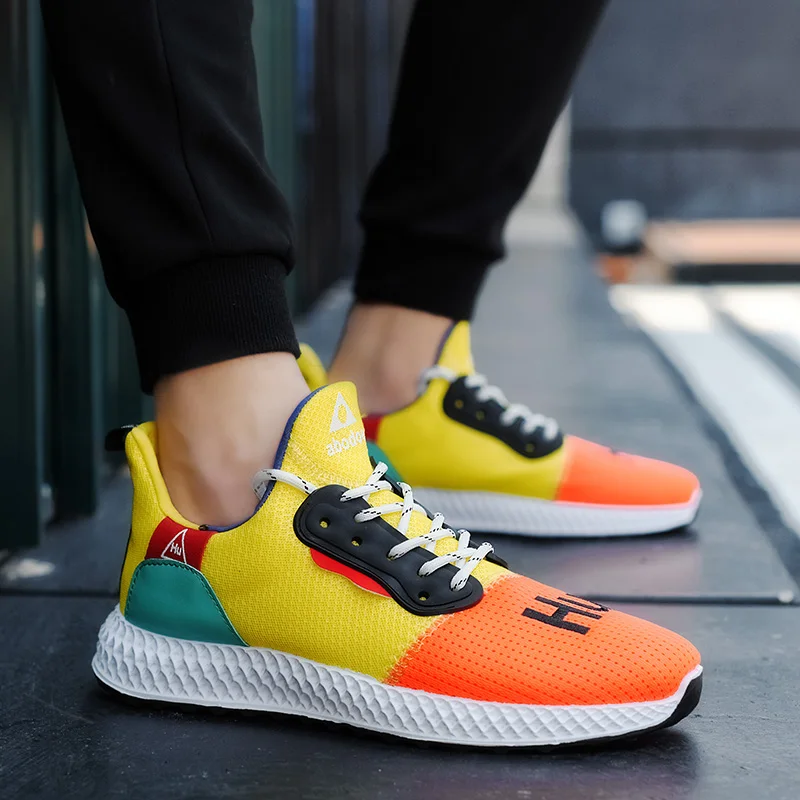 

Breathable Mesh Men Sneakers Casual Shoes Comfortable Male Schuhe Summer 2019 Fashion Lace-Up Shoes Men Chaussure Homme Trainers