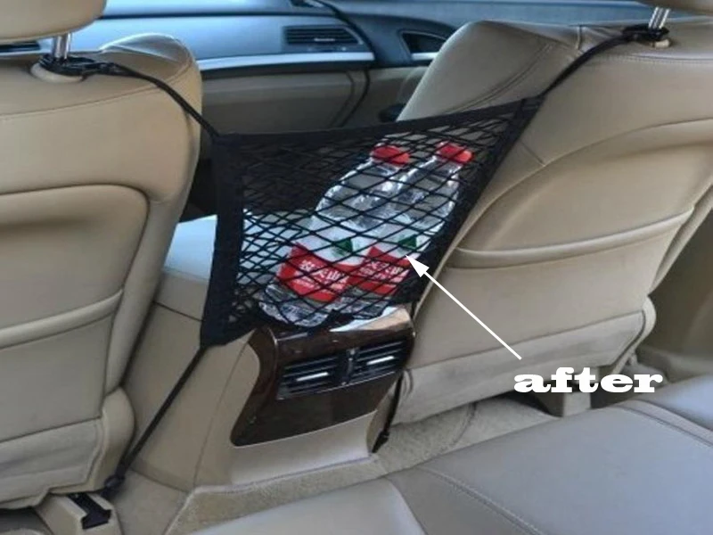 

Nylon Car Truck Storage Luggage Hooks Hanging Organizer Holder Seat Bag Net Mesh Hanging Holder Seat Bag Mesh Net Car Styling