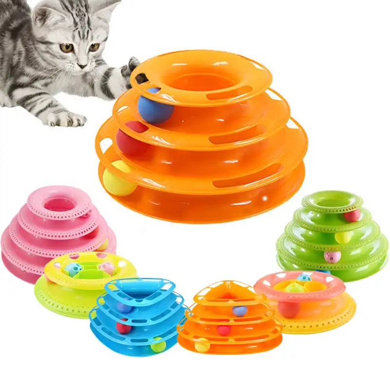 cat ball track tower