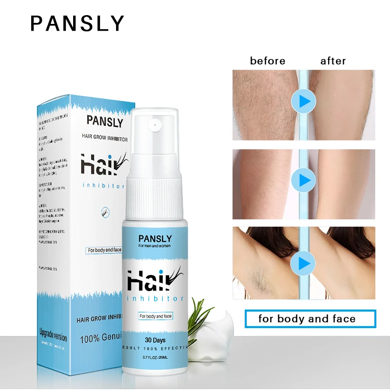 PANSLY Powerful Permanent Painless Hair Removal Spray Stop Hair Growth Inhibitor Shrink Pores Skin Smooth