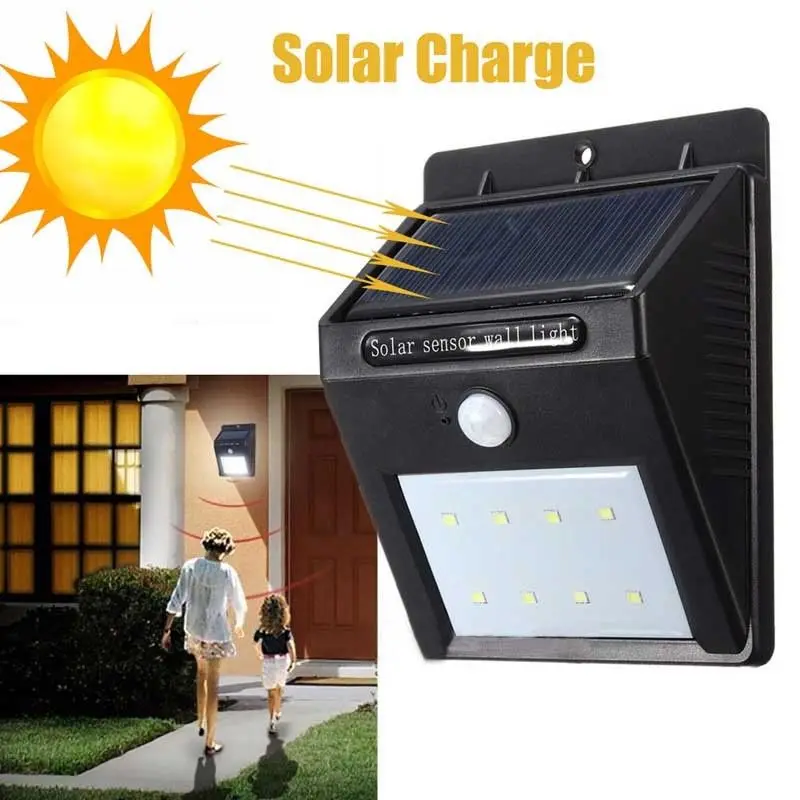 Lâmpadas Solares d' Água led solar light Item : Outdoor Waterproof Led Solar Light Motion Sensor