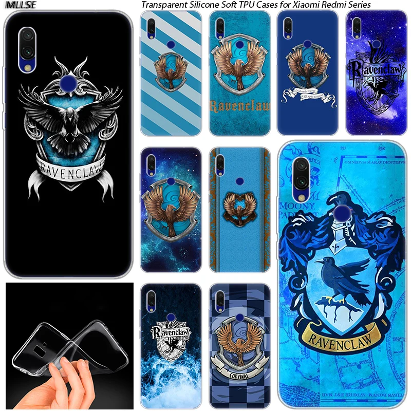 

Harry Potter Ravenclaw School Crest Soft Silicone Case for Xiaomi Redmi 7 GO S2 4X 4A 5 5A 5Plus 6 6A 6Pro Note 4 4X 5 6 7 Pro
