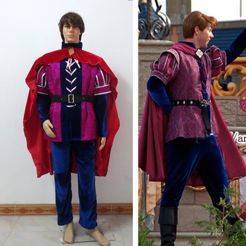 Custom Made Sleeping Beauty Costume 4 Pieces Prince Phillip Cosplay