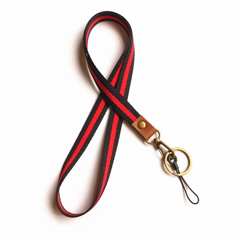 

retro soft woven Lanyard For ID Pass Card Badge Holders Phone Neck Straps Gym Key / Mobile Phone USB Holder DIY Hang Rope
