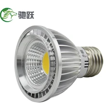 COB Светодиодная лампа 7 W PAR20 светодиодные лампы 600 люмен угол 90 ° E27/E26/GU10AC110-240V светильник с регулируемой яркостью, spotlightslamp теплый/холодный белый