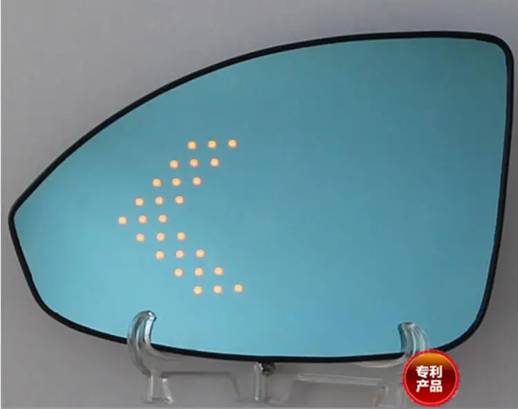

LED heating Rear side turn signal blue curvature anti defogging dazzling rearview mirror for Chevrolet Cruze 2009-2014