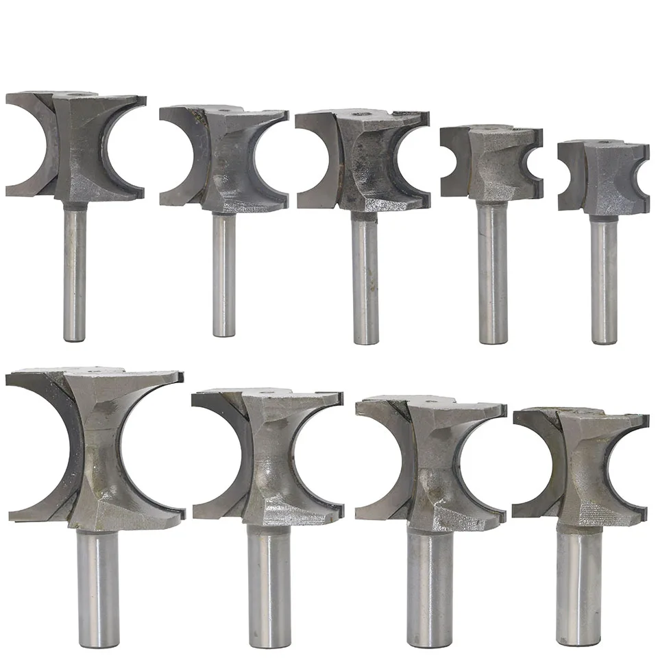  1PCS Half Round Side Cutter Bit Router Bit 12.7mm/6.35mm SHK Woodworking bits