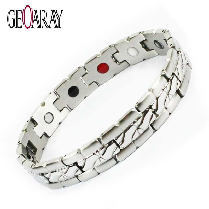 Healing 4 Elements Bracelets Energy Germanium,Negative Bracelet Silver